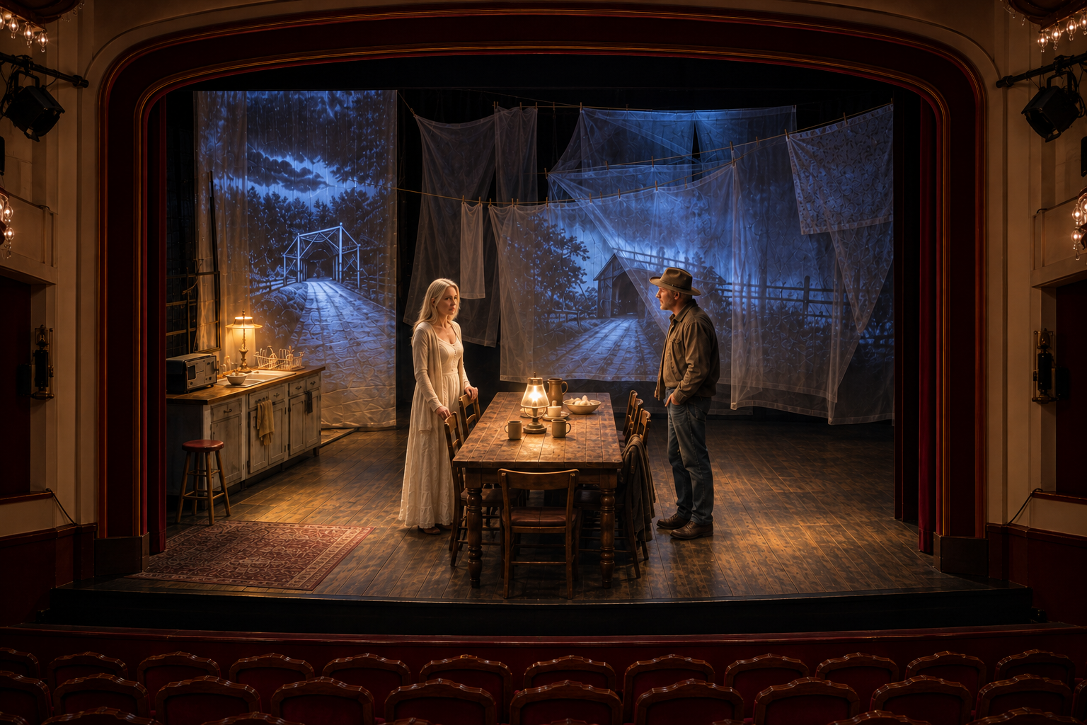 Étude scénographique de The Bridges of Madison County